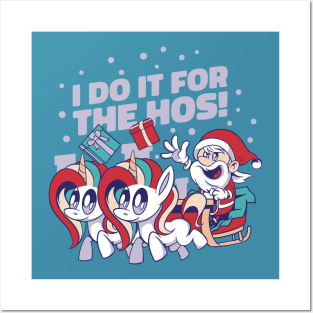 Unicorn Power: Santa and His Magical Helpers Bring Christmas Cheer! Posters and Art